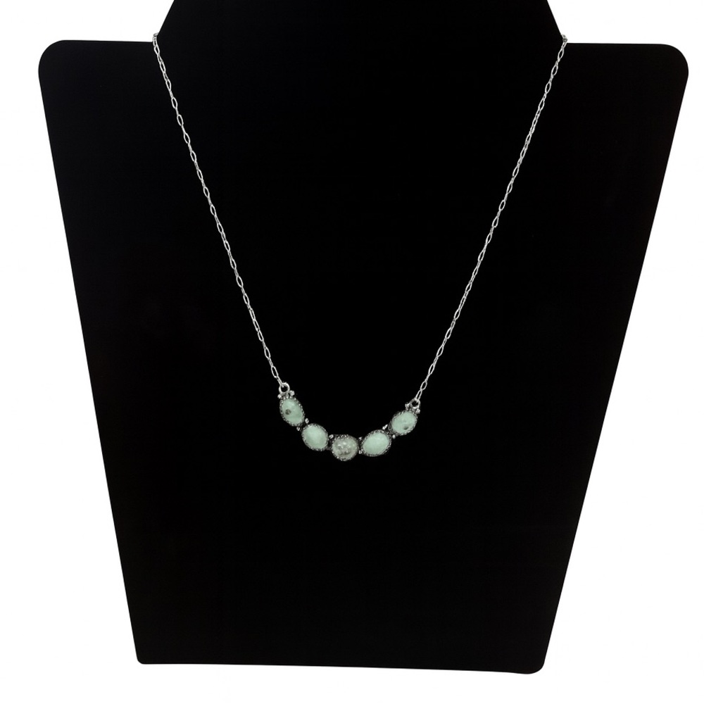 Elegant Golden Hills Paloma Turquoise Necklace. NEW. 925.